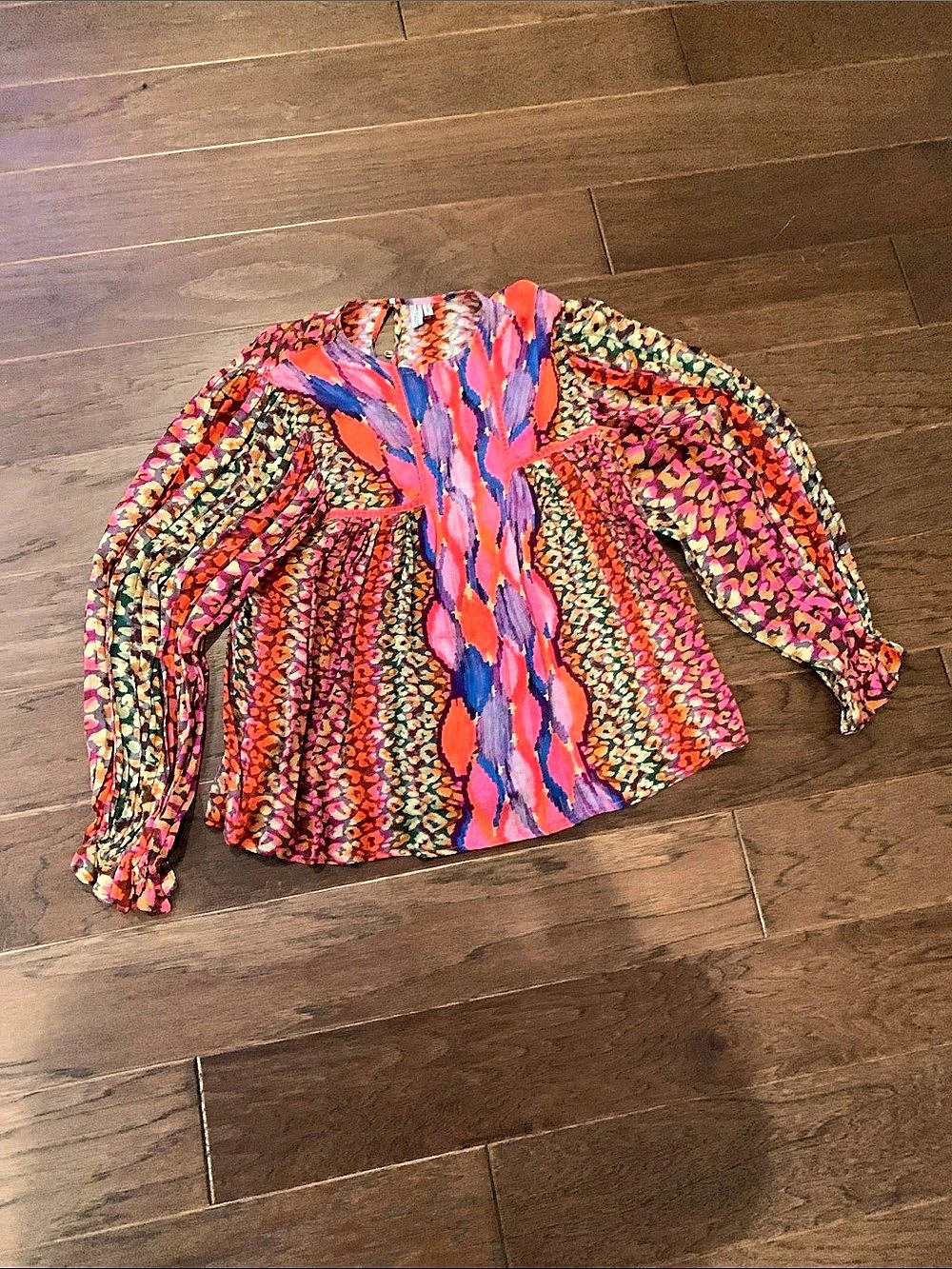 Blink London Leopard Forest Pink Blouse